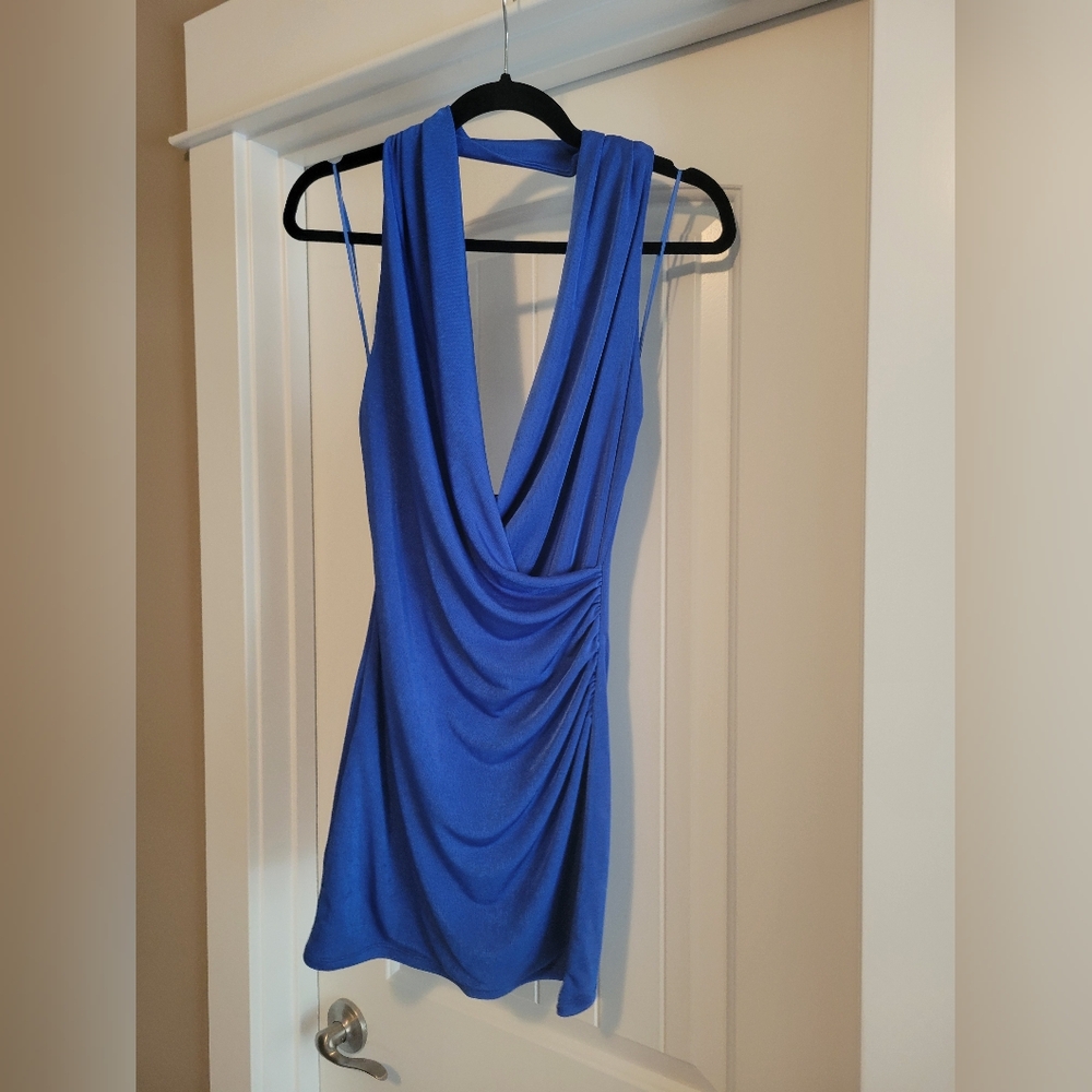 Silence + Noise Vibrant Blue Dress